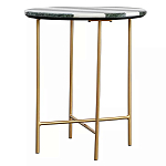 Столик приставной с круглой столешницей с полосатым узором Tabletops with Striped Pattern варинант исполнения - 1 | Loft Concept в Брянске