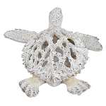 Статуэтка черепаха с ажурным панцирем и детализированной текстурой в белом цвете Marine Accessories варинант исполнения - 4 | Loft Concept в Брянске