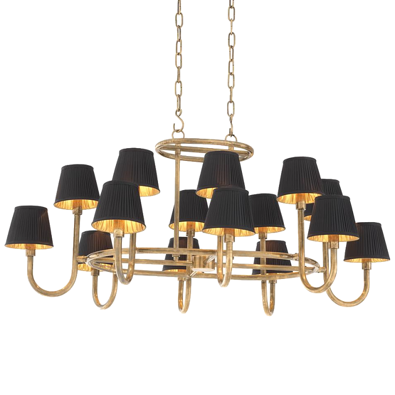 Люстра Chandelier Sparrows Латунь Черный Люстра Chandelier Sparrows Латунь Черный в Брянске | Loft Concept