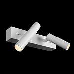 Бра с двумя цилиндрическими повортными спотами белого цвета Trumpet tube варинант исполнения - 3 | Loft Concept в Брянске