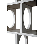 Белый дизайнерский Стеллаж Ring White Wood Bookcase варинант исполнения - 3 | Loft Concept в Брянске