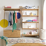 Корзина для белья из ткани букле Boucle Organizers Round варинант исполнения - 3 | Loft Concept в Брянске