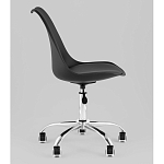 Офисный стул на металлическом основании EGGERY Black пластик варинант исполнения - 4 | Loft Concept в Брянске