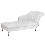 Кушетка белая с мягкой обивкой из велюра Michael Couch варинант исполнения - 1 | Loft Concept в Брянске