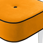 Квадратный мягкий пуф на белых ножках Winton Pouf Square варинант исполнения - 24 | Loft Concept в Брянске