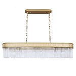 Люстра подвесная овальная со стеклянными трубками Длина 100 см Nembus варинант исполнения - 1 | Loft Concept в Брянске