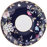 Чайный сервиз из фарфора темно-синий с рисунком цветов на 6 персон 14 предметов 300 мл Garden Whisper Porcelain Set  варинант исполнения - 3 | Loft Concept в Брянске