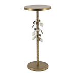 Столик золотистый с цветочной композицией на основании Forest Fairy Tale варинант исполнения - 3 | Loft Concept в Брянске