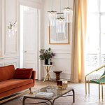 Бра с бронзовыми акцентами и прозрачными стеклянными каплями Droplet Bra варинант исполнения - 4 | Loft Concept в Брянске