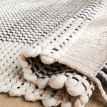 Ковер Woven from Wool с бахромой по краям варинант исполнения - 2 | Loft Concept в Брянске