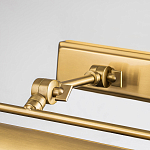 Светильник для картин цвета состаренная латунь с широким плафоном на прямоугольном основании Elstead Lighting варинант исполнения - 9 | Loft Concept в Брянске