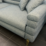 Дизайнерский Диван Lancaster Серо-голубое букле варинант исполнения - 2 | Loft Concept в Брянске