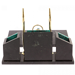 Настольный письменный набор из змеевика с часами Successful Leader варинант исполнения - 3 | Loft Concept в Брянске