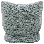 Дизайнерское мягкое кресло без подлокотников в голубой пестрой обивке Roux Armchair варинант исполнения - 2 | Loft Concept в Брянске