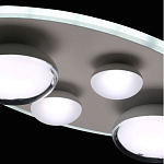 Потолочный светильник овальной формы белого цвета с 4-мя лампами Lunar Pebbles варинант исполнения - 9 | Loft Concept в Брянске