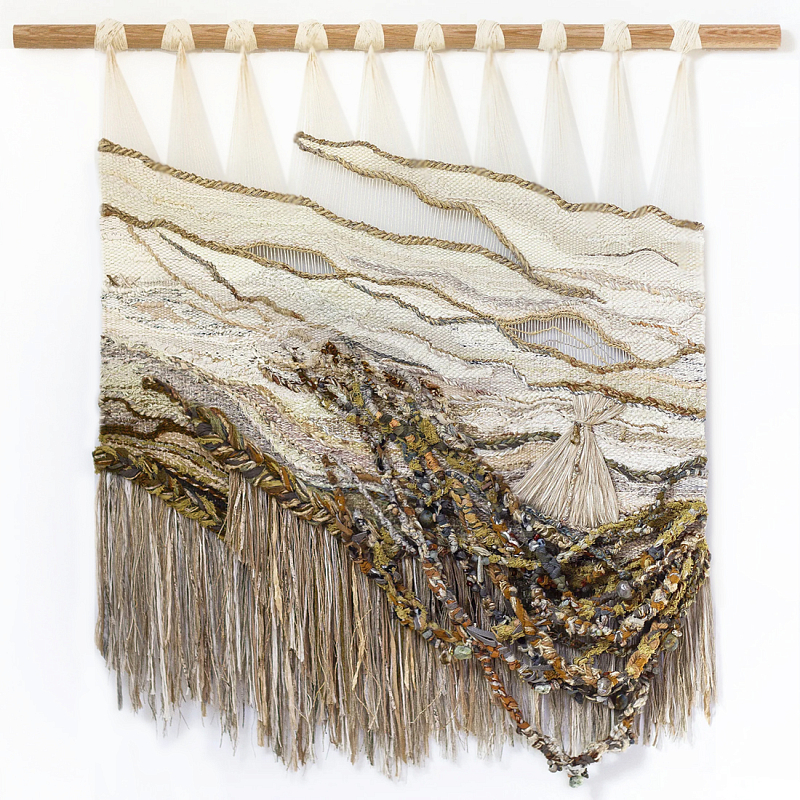 Большой Гобелен ручная работа Wabi-Sabi I Коричневый Бежевый в Брянске | Loft Concept 