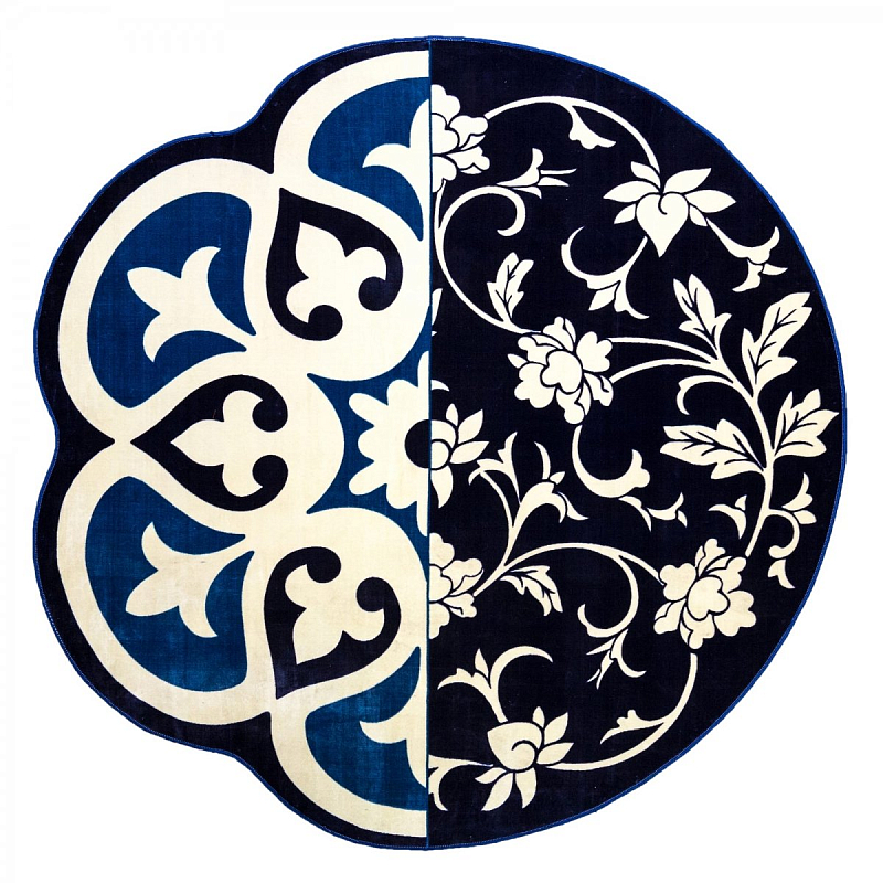 Ковер Seletti Hybrid Andria Синий Белый в Брянске | Loft Concept 