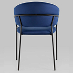 Стул в велюре синего цвета Horizon варинант исполнения - 4 | Loft Concept в Брянске