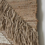 Панно из шерсти и хлопка с узором Beige Calista Cascade варинант исполнения - 6 | Loft Concept в Брянске