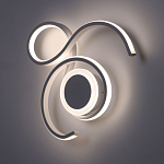 Бра белого цвета с изогнутыми световыми линиями и круглым основанием Luke Lampco Tracer Lamp варинант исполнения - 2 | Loft Concept в Брянске