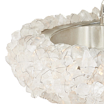 Люстра светодиодная фактурная в форме кольца Amber Crystal варинант исполнения - 2 | Loft Concept в Брянске