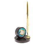 Часы настольные с ручкой из натурального камня Stone Clock варинант исполнения - 2 | Loft Concept в Брянске