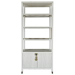 Стеллаж со стеклянными полками Elsa Dreams White варинант исполнения - 8 | Loft Concept в Брянске