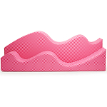 Дизайнерский модульный диван волнистой формы с цветным принтом Poltronova Superonda Sofa варинант исполнения - 8 | Loft Concept в Брянске