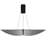 Люстра в виде распахнутых крыльев из тонких металлических планок Flight of Freedom варинант исполнения - 9 | Loft Concept в Брянске