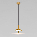 Светодиодный подвесной светильник латунь с мраморным рассеивателем варинант исполнения - 1 | Loft Concept в Брянске