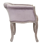 Кресло низкое в стиле прованс Розовый Велюр Louis French Armchair  варинант исполнения - 1 | Loft Concept в Брянске