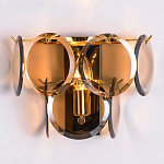 Бра с круглыми стеклянными подвесками Cardiel Amber Glass Wall Lamp варинант исполнения - 2 | Loft Concept в Брянске