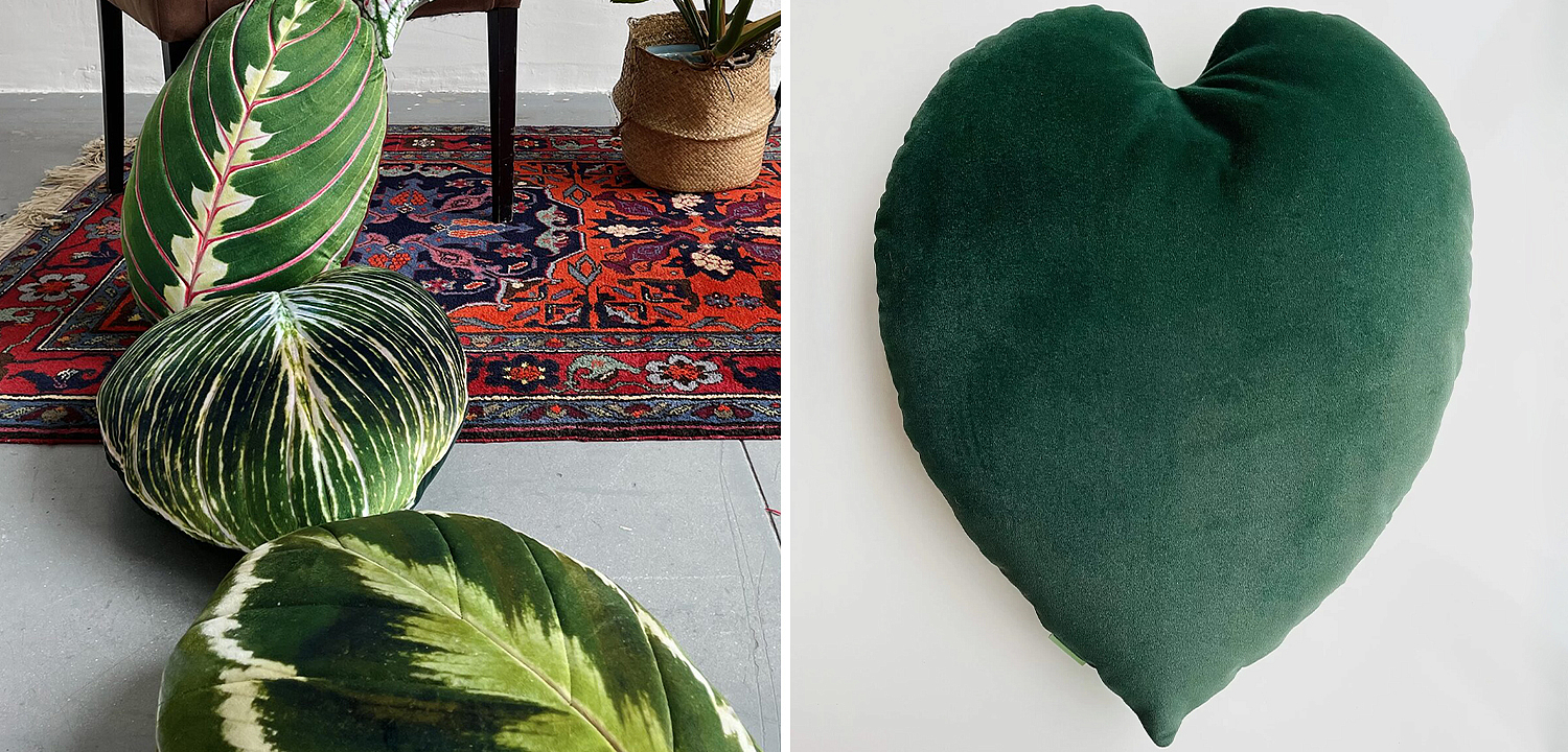 Декоративная подушка Botanical Cushion Philodendron Birkin Декоративная подушка Botanical Cushion Philodendron Birkin - Loft-Concept в Брянске