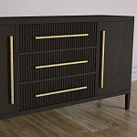 Буфет Primo с тремя ящиками и двумя фасадами Темный орех варинант исполнения - 3 | Loft Concept в Брянске