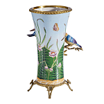 Ваза из фарфора с птицами на бронзовой ветке Garden of Eden варинант исполнения - 2 | Loft Concept в Брянске