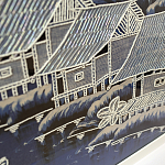 Картина ручная вышивка бисером Ночной пейзаж Night Boat Bay варинант исполнения - 2 | Loft Concept в Брянске