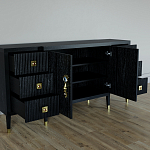 Большой Комод-буфет Elsa Dreams Black с ящиками варинант исполнения - 1 | Loft Concept в Брянске