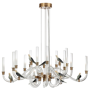 Люстра с декоративными птицами Ganthea D 93 см