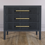 Тумба Primo  с тремя ящиками шпон Черный дуб варинант исполнения - 2 | Loft Concept в Брянске