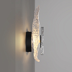 Бра с волнообразным стеклянным плафоном и вставкой из мрамора Liquid Stone варинант исполнения - 2 | Loft Concept в Брянске