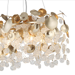 Люстра с декоративными подвесками из прозрачного стекла в форме монеток FAIRYTREE Light варинант исполнения - 5 | Loft Concept в Брянске