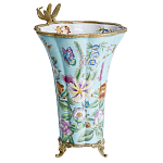 Ваза со стрекозой из фарфора с бронзовыми элементами Paradise Dragonfly варинант исполнения - 2 | Loft Concept в Брянске