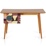 Письменный стол с принтом на ящиках Elise Desk варинант исполнения - 11 | Loft Concept в Брянске