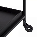 Тумба чёрная на колёсах Cabinet on Wheels варинант исполнения - 3 | Loft Concept в Брянске