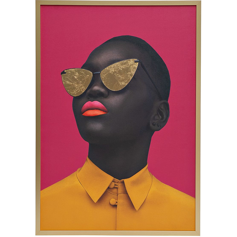 Холст The brightness of African women Оранжевый Черный Розовый Холст The brightness of African women Оранжевый Черный Розовый в Брянске | Loft Concept