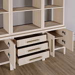 Модульный стеллаж Primo из трех составных элементов Светлый дуб варинант исполнения - 5 | Loft Concept в Брянске