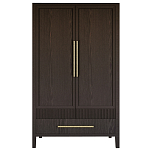 Шкаф платяной Primo с выдвижными ящиками шпон Темный орех варинант исполнения - 1 | Loft Concept в Брянске