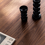 Кофейный стол овальный из дерева с 2-мя ящиками Coffee Walnut Table варинант исполнения - 6 | Loft Concept в Брянске