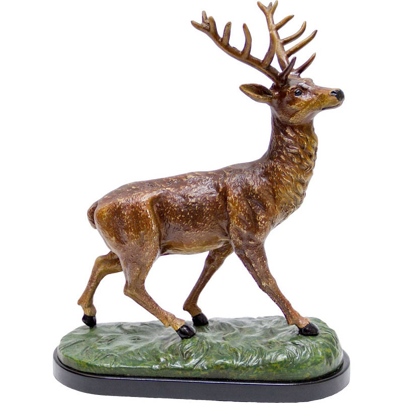 Фигурка Deer made of porcelain R Зеленый Черный Коричневый Фигурка Deer made of porcelain R Зеленый Черный Коричневый в Брянске | Loft Concept