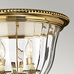 Потолочный светильник цвета латунь с прозрачным плафоном в форме чаши Hinkley варинант исполнения - 11 | Loft Concept в Брянске